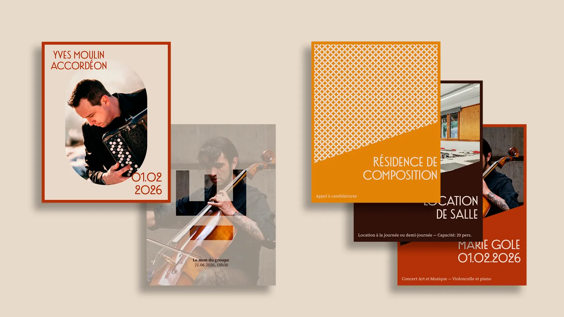 Affiches de la programmation culturelle